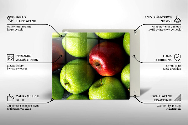 Tűzhelyvédő üveglap Lédús alma