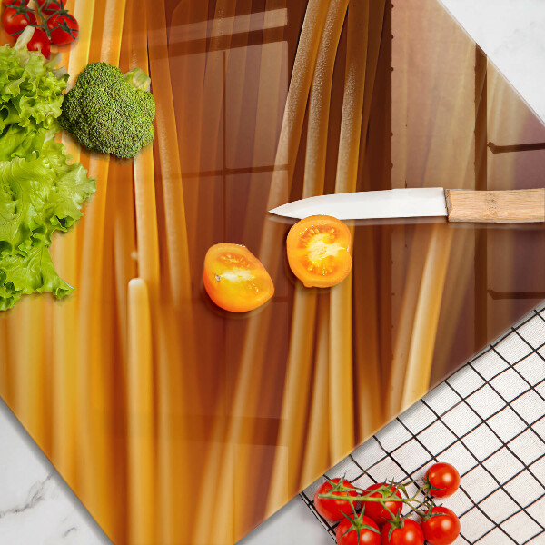 Tűzhelyvédő üveglap Spagetti tészta