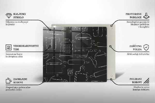 Tűzhelyvédő üveglap Rajzfilm konyhai kiegészítők
