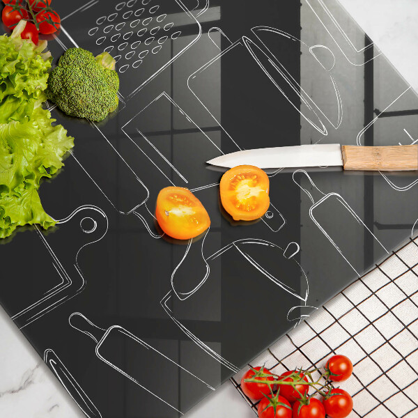 Tűzhelyvédő üveglap Rajzfilm konyhai kiegészítők