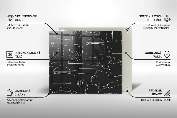 Tűzhelyvédő üveglap Rajzfilm konyhai kiegészítők