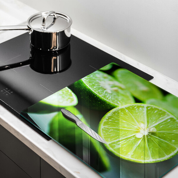 Tűzhelyvédő üveglap Lime citrus