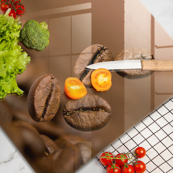 Tűzhelyvédő üveglap Kávébab