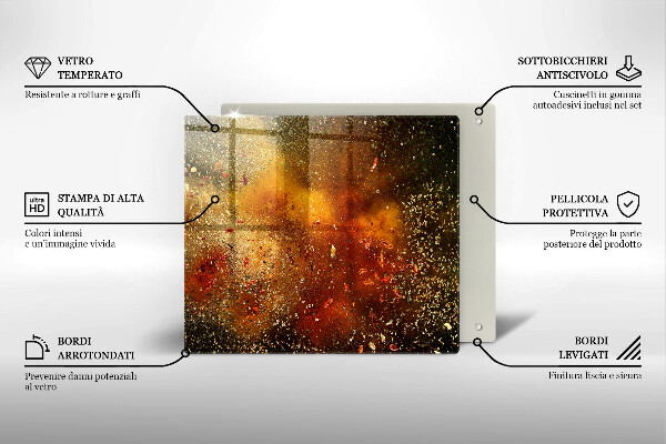 Tűzhelyvédő üveglap Színes fűszerek