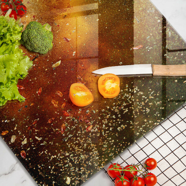 Tűzhelyvédő üveglap Színes fűszerek