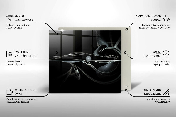 Tűzhelyvédő üveglap Modern absztrakció