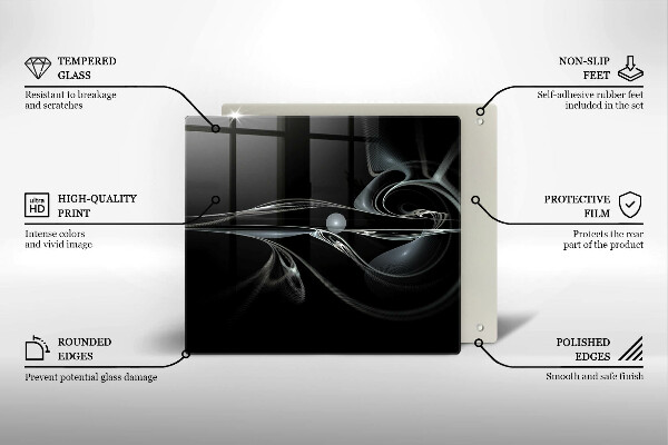 Tűzhelyvédő üveglap Modern absztrakció