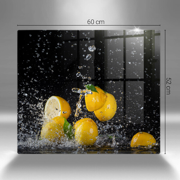 Tűzhelyvédő üveglap Lédús citromos gyümölcsök