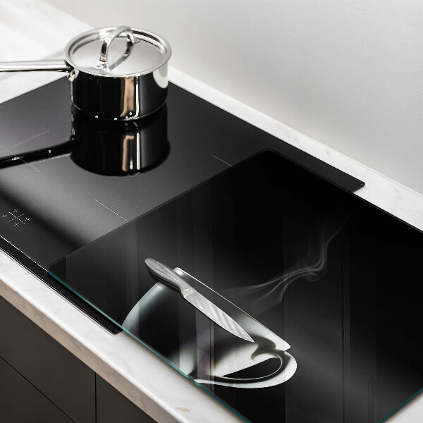 Tűzhelyvédő üveglap Egy csésze tea