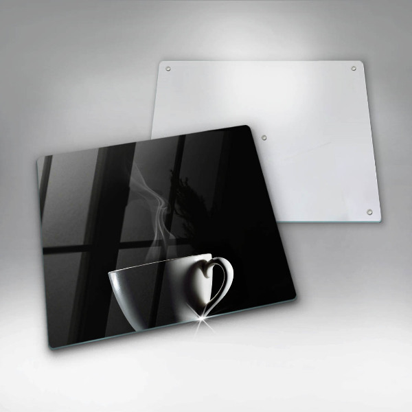 Tűzhelyvédő üveglap Egy csésze tea