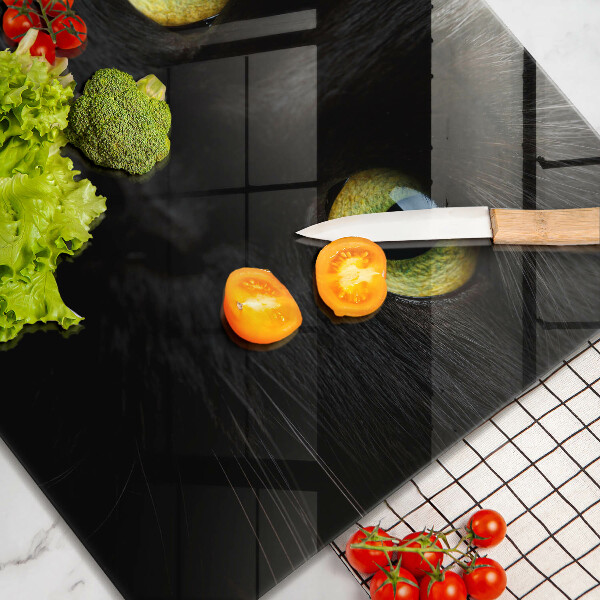 Tűzhelyvédő üveglap Állati macska szeme