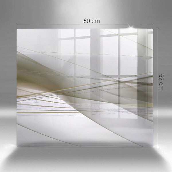 Tűzhelyvédő üveglap Absztrakt vonalak tervezése