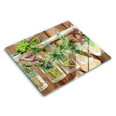 Tűzhelyvédő üveglap Gyógynövények évjárat