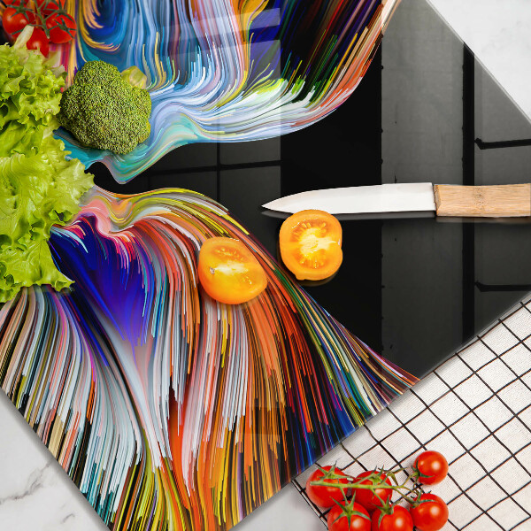 Tűzhelyvédő üveglap Csók absztrakció