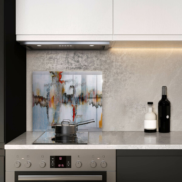 Tűzhelyvédő üveglap Absztrakciós festékek