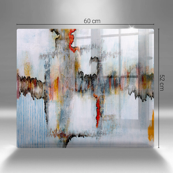Tűzhelyvédő üveglap Absztrakciós festékek