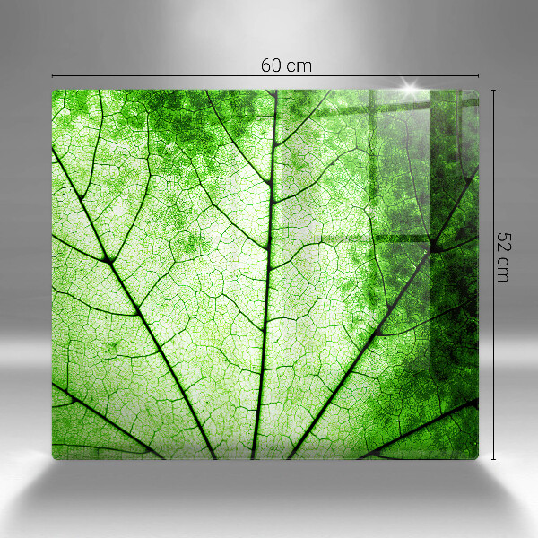 Tűzhelyvédő üveglap Dekoratív érlevél