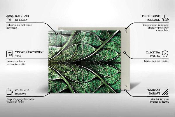 Tűzhelyvédő üveglap A levélér szerkezete
