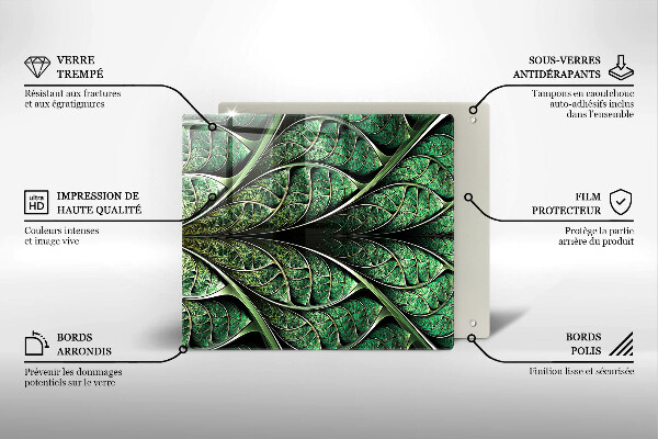 Tűzhelyvédő üveglap A levélér szerkezete