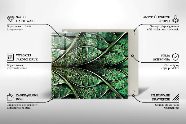 Tűzhelyvédő üveglap A levélér szerkezete