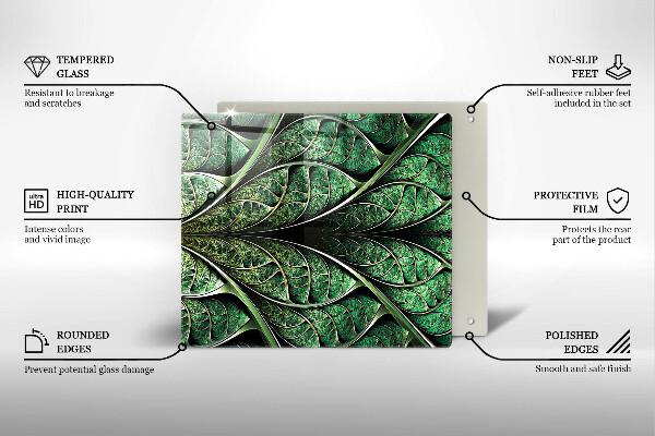 Tűzhelyvédő üveglap A levélér szerkezete