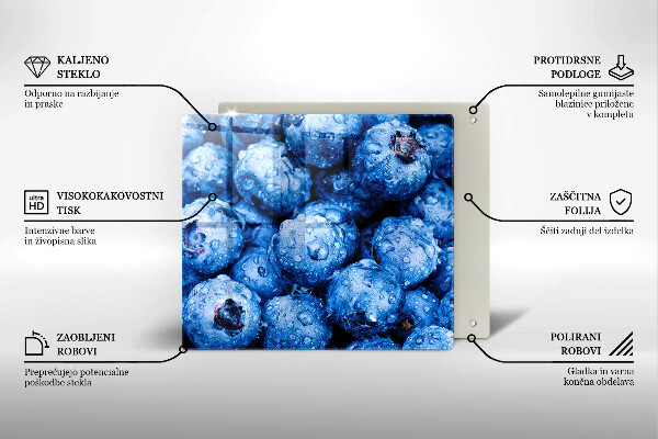 Tűzhelyvédő üveglap Lédús áfonya