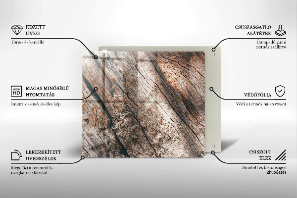 Tűzhelyvédő üveglap Fa szerkezet