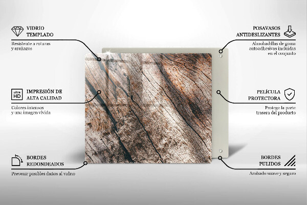 Tűzhelyvédő üveglap Fa szerkezet