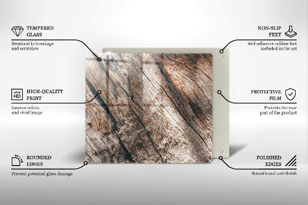 Tűzhelyvédő üveglap Fa szerkezet