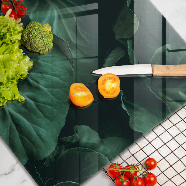 Tűzhelyvédő üveglap Vad sötét levelek