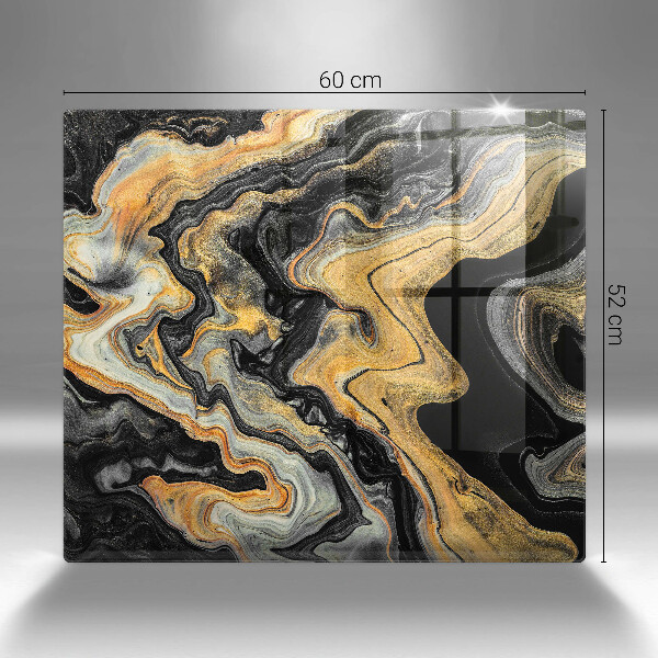 Tűzhelyvédő üveglap Absztrakt szerkezet