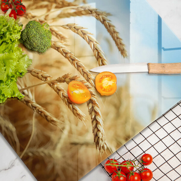 Tűzhelyvédő üveglap Kalász gabonafélék a területen