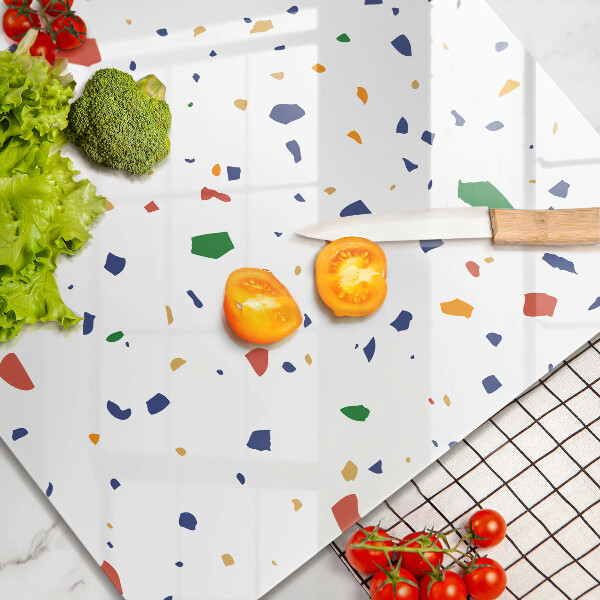 Tűzhelyvédő üveglap Színes kőedény