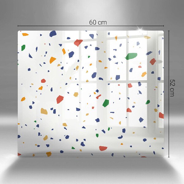 Tűzhelyvédő üveglap Színes kőedény