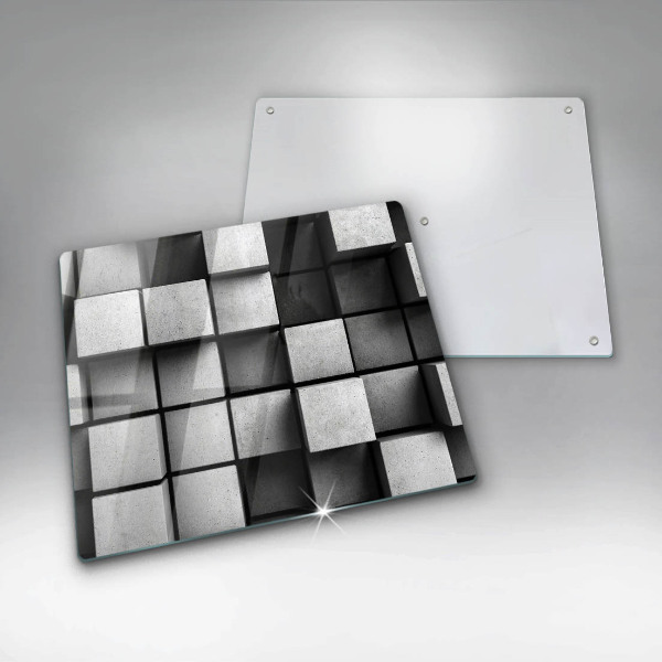 Tűzhelyvédő üveglap 3D geometriai háttér