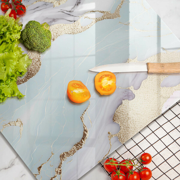 Tűzhelyvédő üveglap Pasztell márvány