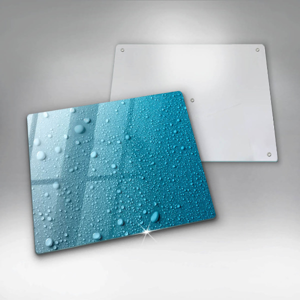 Tűzhelyvédő üveglap Vízcseppek