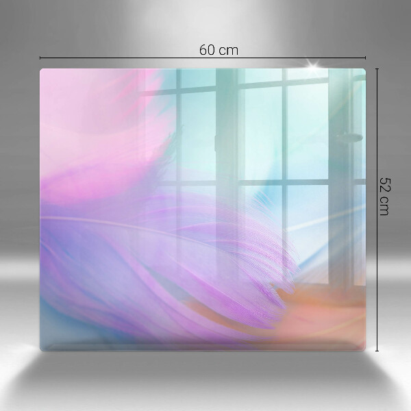 Tűzhelyvédő üveglap Pasztell tollak