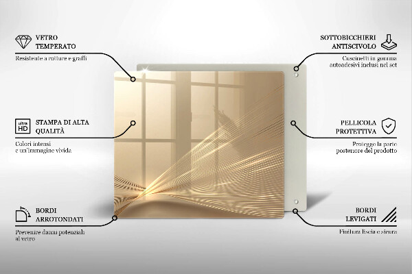 Tűzhelyvédő üveglap Modern absztrakció