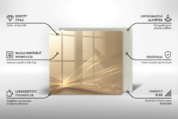 Tűzhelyvédő üveglap Modern absztrakció
