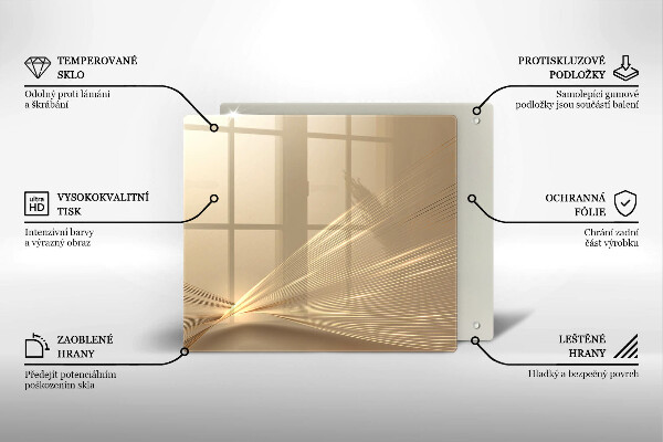 Tűzhelyvédő üveglap Modern absztrakció