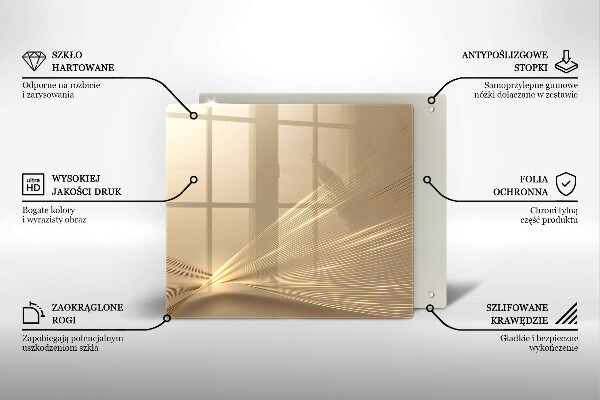 Tűzhelyvédő üveglap Modern absztrakció