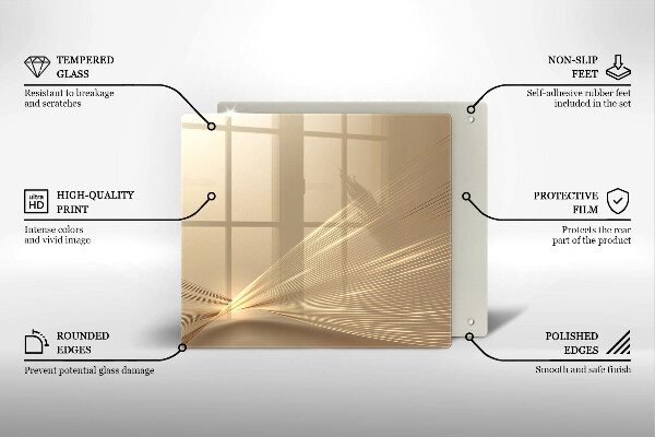 Tűzhelyvédő üveglap Modern absztrakció