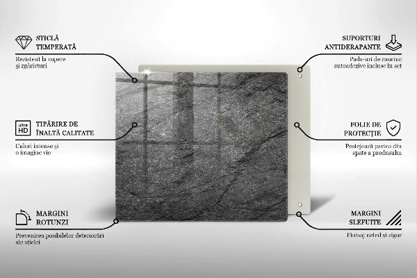Tűzhelyvédő üveglap Kő textúra