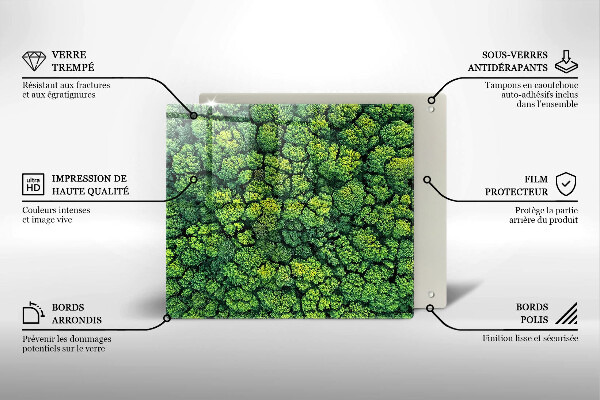 Tűzhelyvédő üveglap Természet moha növény