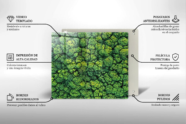 Tűzhelyvédő üveglap Természet moha növény