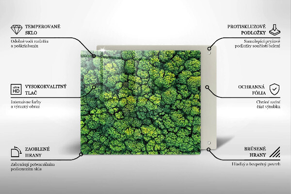 Tűzhelyvédő üveglap Természet moha növény