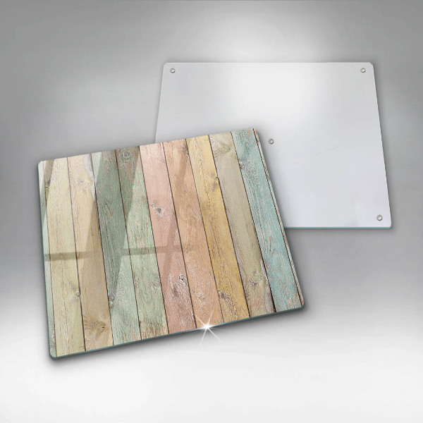 Tűzhelyvédő üveglap Színes vintage táblák