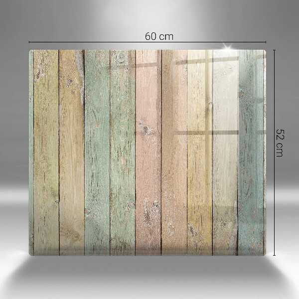 Tűzhelyvédő üveglap Színes vintage táblák