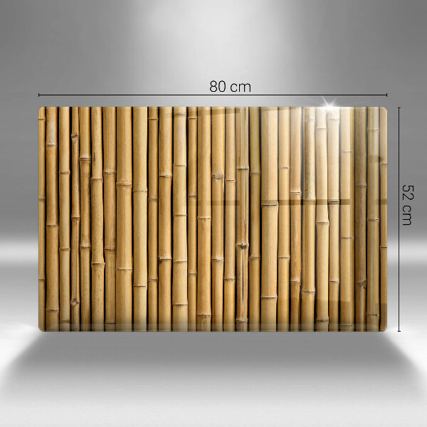 Tűzhelyvédő üveglap Természet boho bambusz